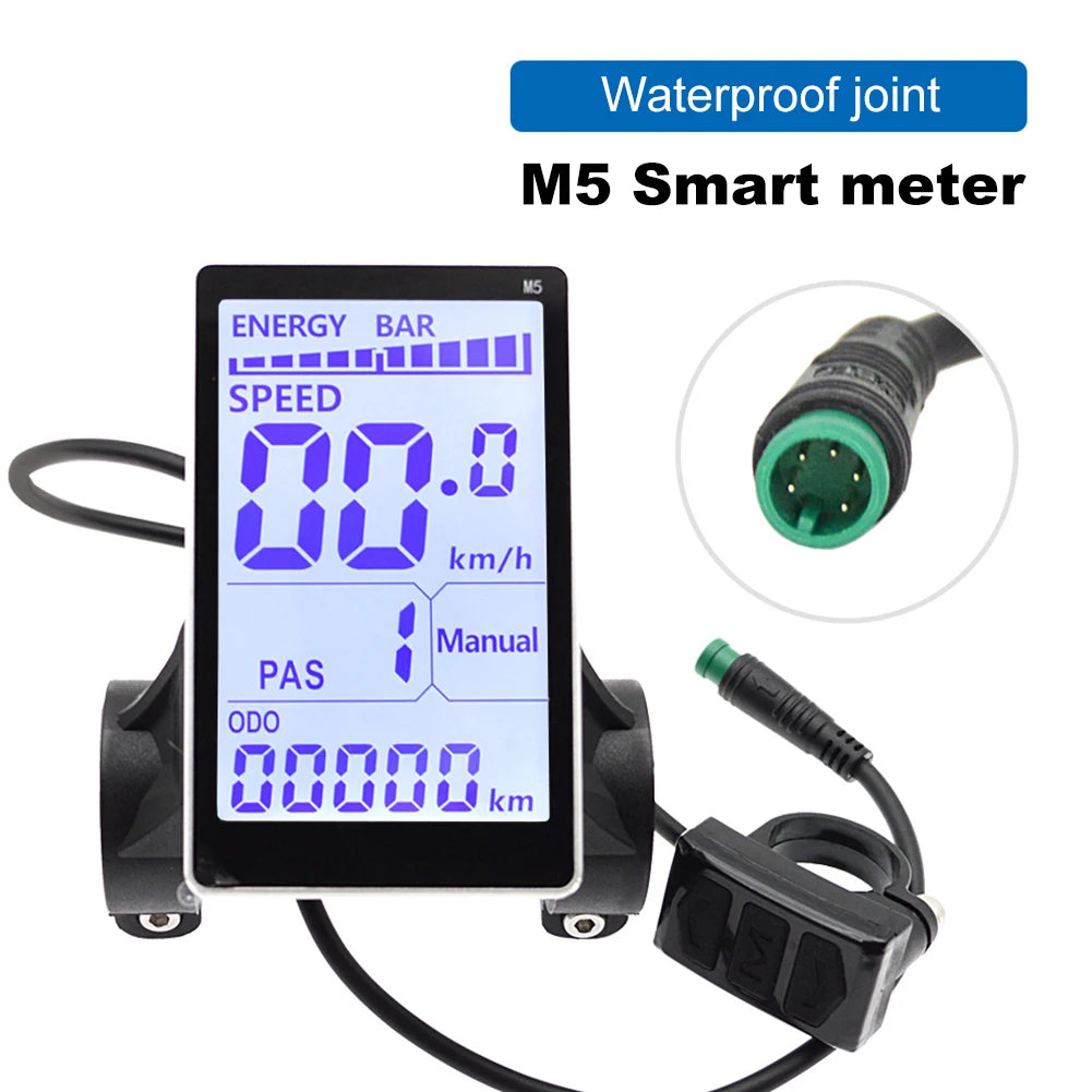 E Scooter M5 Panel 24-48V Electric Bike LCD Display Meter Electric Scooter Panel Screen for Mountain Electric Bike Parts