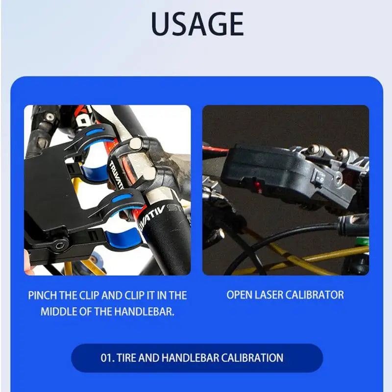 Handlebar Calibrator For Bike Bike Calibrator Bike Tool Precise Measurement Tool Aligning Indicator With Charging Port