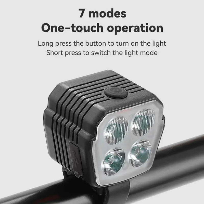 Bike Headlight With Horn Ultra Bright Bicycle Light With Bell USB Rechargeable Bike Front Light Bike Safety Light