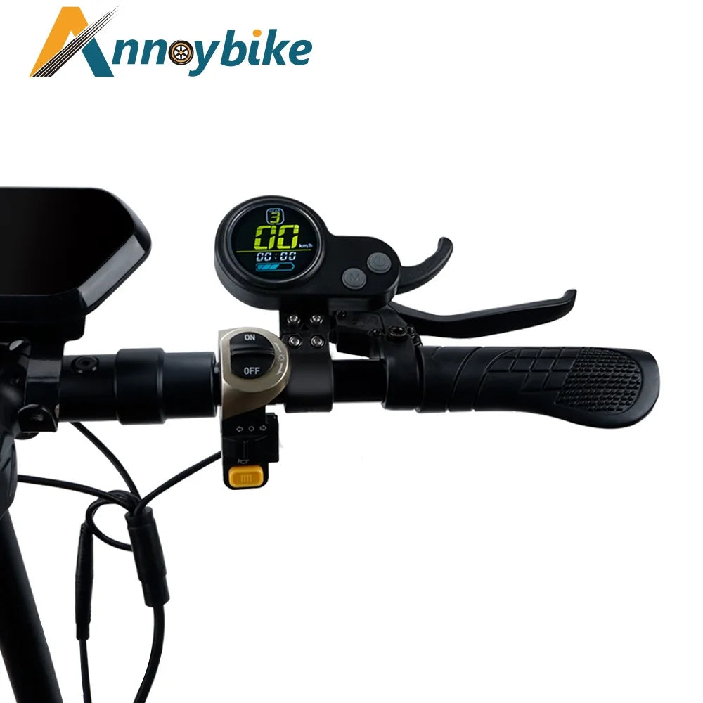 JP 36V 48V 52V 60V 72V Electric Scooter LCD Screen With Thumb Throttle Meter Display With USB Charging Shift Switch Accelerator